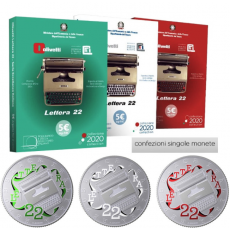 Itália 3x5€ Olivetti Lettera 22 ( Verde, Branca e Vermelha) 2020